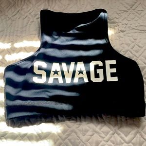 SAVAGE sports bra SMALL black